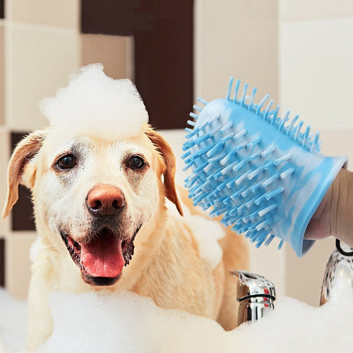 2-in-1 Dog Paw Cleaner Cup – Portable Muddy Paw Washer & Brush