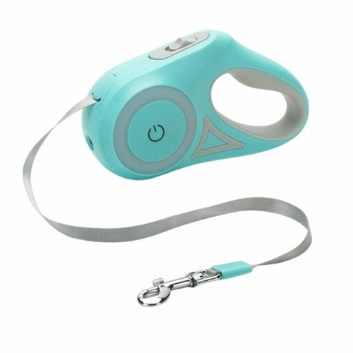 Retractable LED Dog Leash – Auto Extending Light-Up Leash for Night Walks