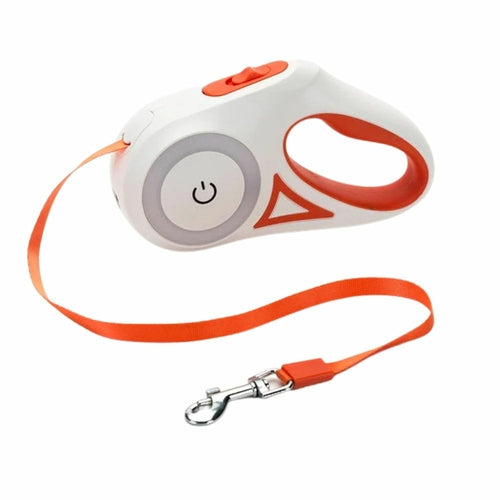 Retractable LED Dog Leash – Auto Extending Light-Up Leash for Night Walks