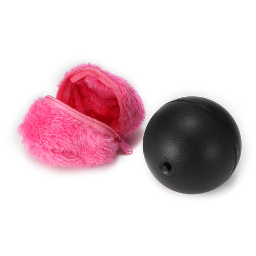 Electric Roller Ball Toy – Auto-Moving Plush Ball for Dogs & Cats