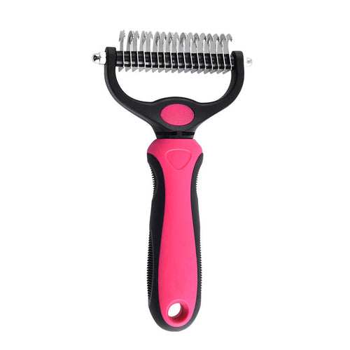 Double-Sided Dematting Comb – Professional Deshedding Brush for Dogs & Cats
