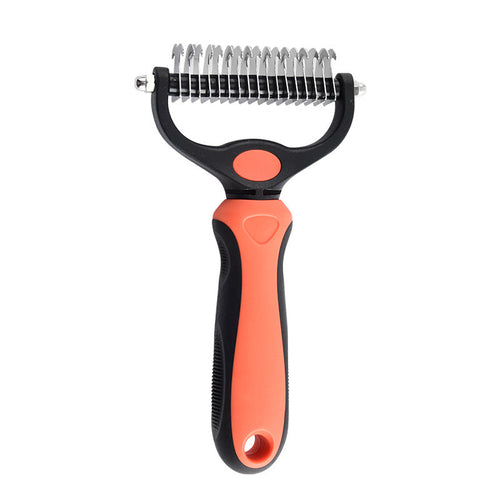 Double-Sided Dematting Comb – Professional Deshedding Brush for Dogs & Cats