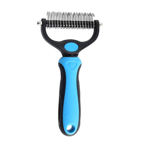 Double-Sided Dematting Comb – Professional Deshedding Brush for Dogs & Cats