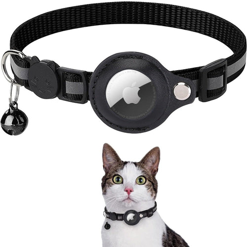 Reflective AirTag Collar for Dogs & Cats – Track & Stay Safe