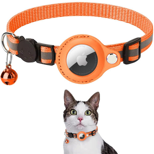 Reflective AirTag Collar for Dogs & Cats – Track & Stay Safe
