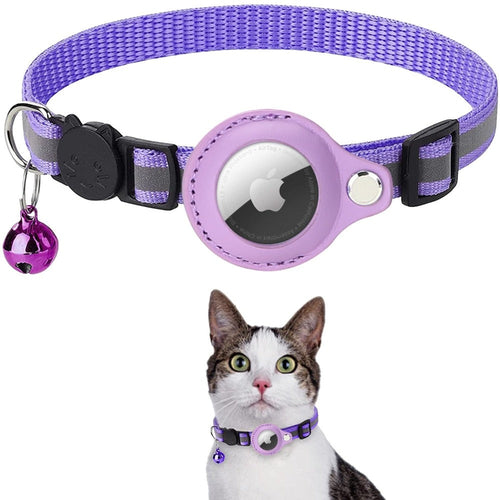Reflective AirTag Collar for Dogs & Cats – Track & Stay Safe