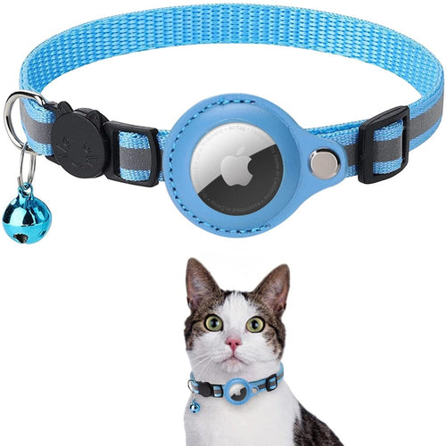 Reflective AirTag Collar for Dogs & Cats – Track & Stay Safe