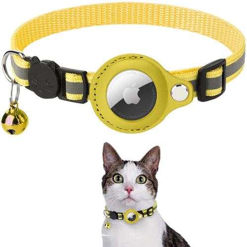 Reflective AirTag Collar for Dogs & Cats – Track & Stay Safe
