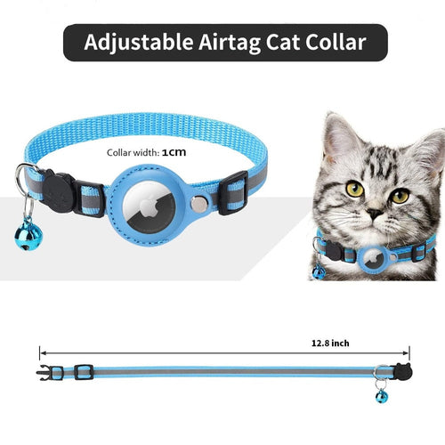 Reflective AirTag Collar for Dogs & Cats – Track & Stay Safe