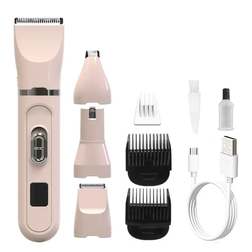 Low Noise Dog Clippers – Rechargeable Paw Trimmer for Dogs & Cats