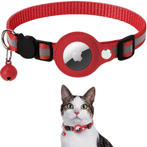 Reflective AirTag Collar for Dogs & Cats – Track & Stay Safe