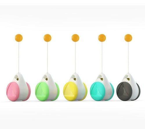 Interactive Tumbler Cat Toy – Swinging Ball & Balance Wheel