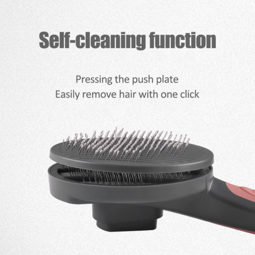 Self-Cleaning Grooming Brush – Massage Comb for Cats & Dogs