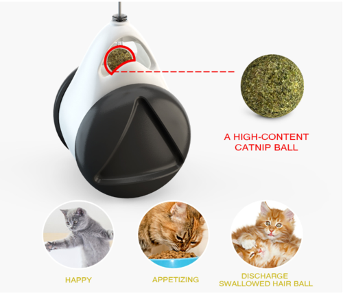 Interactive Tumbler Cat Toy – Swinging Ball & Balance Wheel