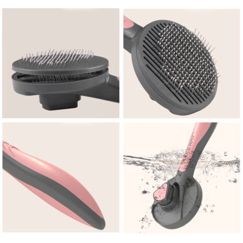 Self-Cleaning Grooming Brush – Massage Comb for Cats & Dogs