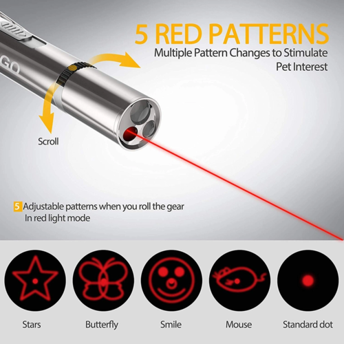 7-in-1 LED Cat Laser Pointer – Interactive Training Toy for Cats