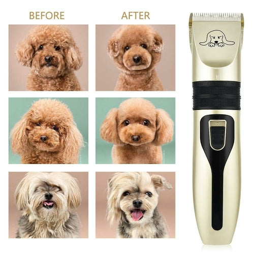 Professional Pet Hair Clipper Set – Cordless Trimmer for Dogs & Cats