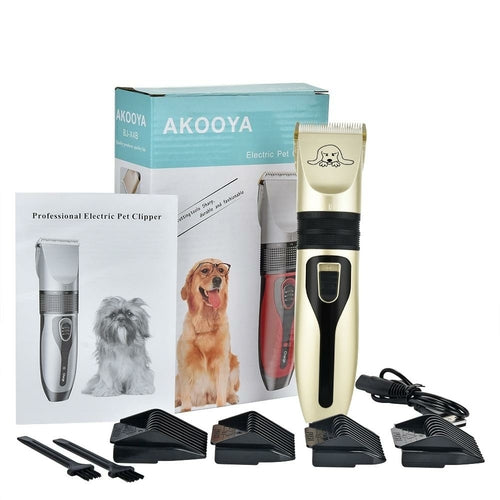 Professional Pet Hair Clipper Set – Cordless Trimmer for Dogs & Cats